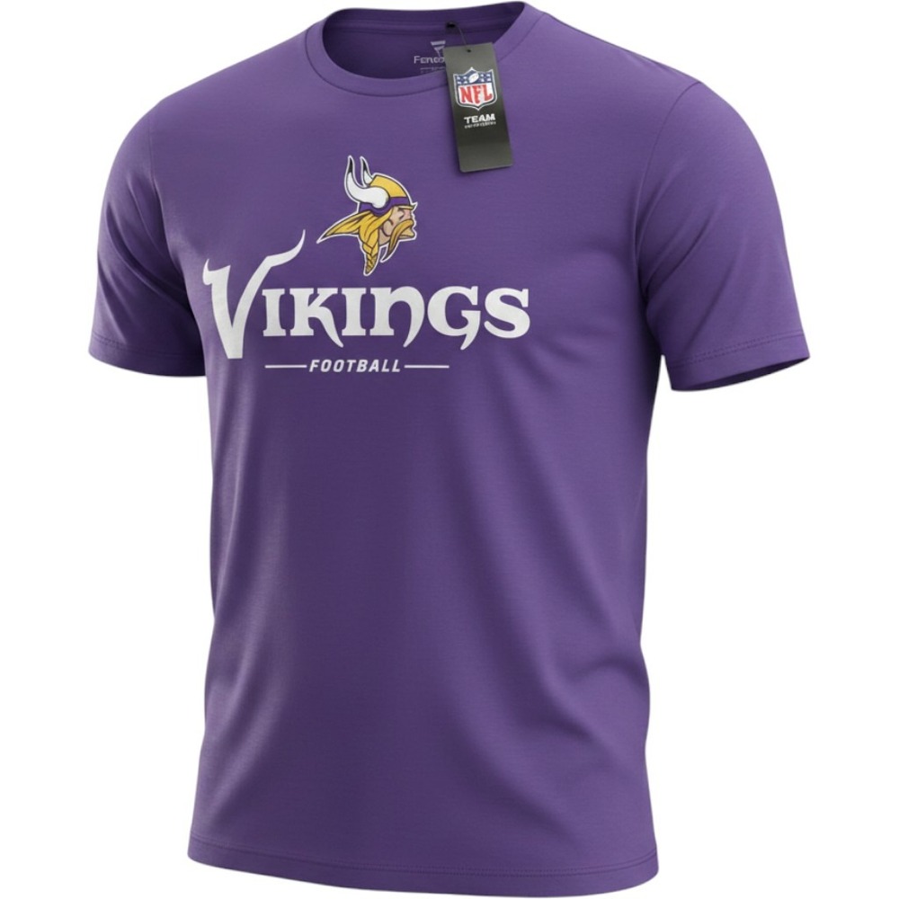 Fanatics NFL Minnesota Vikings Purple Graphic T-Shirt Mens Medium New With Tags